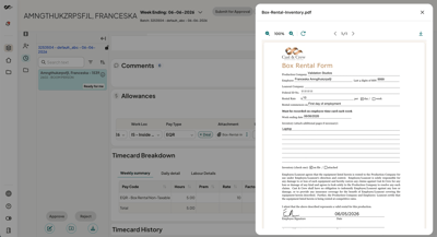 Preview Allowance Documents