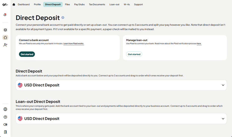 MyC&C Direct Deposit Redesign