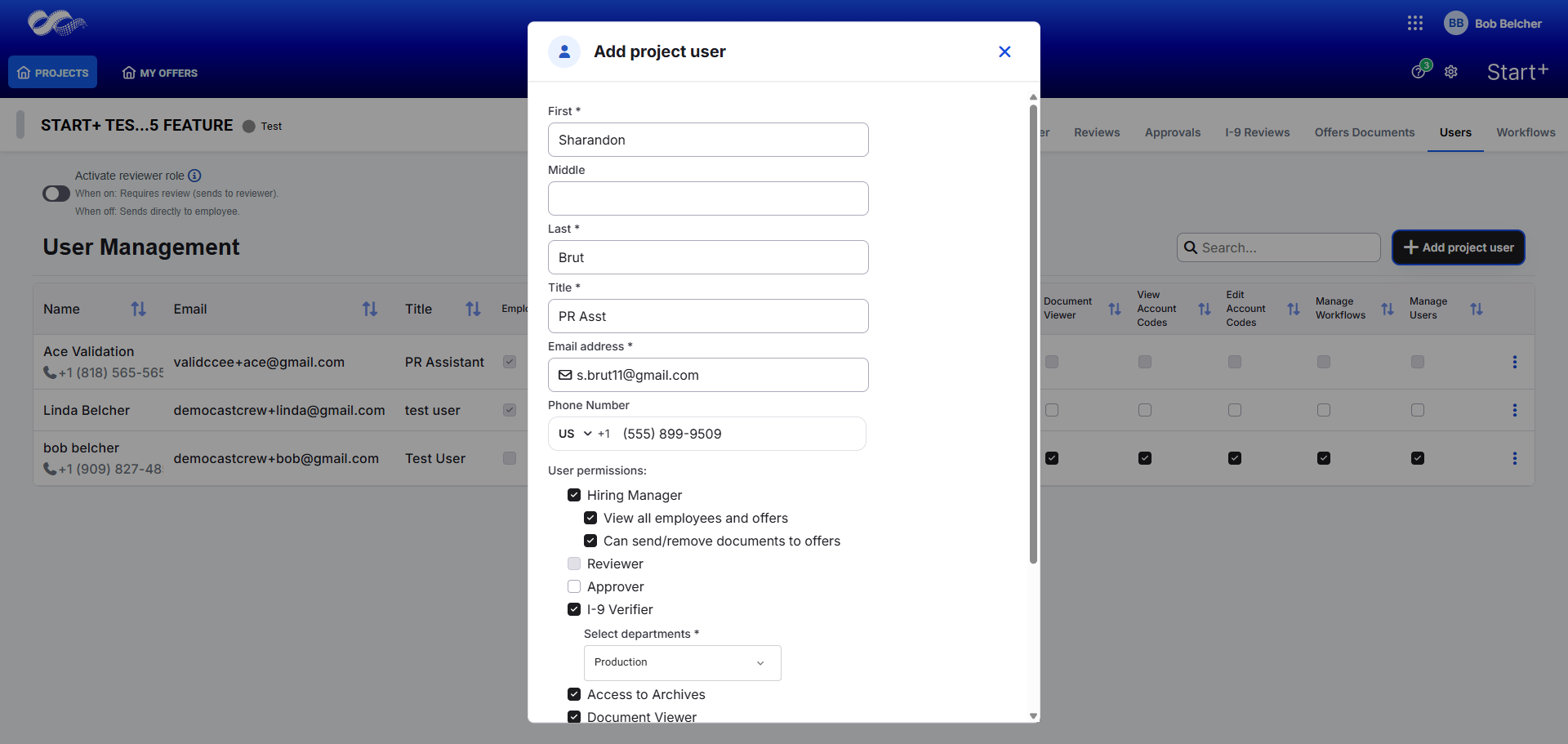 User Management - Add User